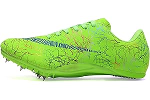 Zelzen Chaussures d'athlétisme pour Hommes et Femmes, Pointes de Course, compétition d'athlétisme pour Enfants, Chaussures d'athlétisme pour garçons, entraînement de Course Longue Distance