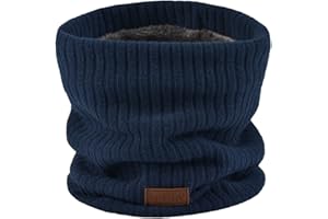 NovForth Tour de Cou Gaiter Masque Cagoule Cache-Cou Hiver écharpe Coupe-Vent Ski Élastique Épais Doux maille Doublure Polaire Neck Warmer