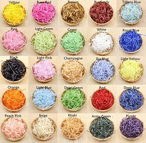 Reixus(TM) 20g/bag Shredded Crinkle Paper Raffia Paper Confetti DIY Dry Straw Gifts Box Filling Material Wedding/Birthday Party Decoration[Peach Pink]