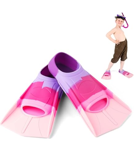 PALME Palmes De Natation Pour Enfants Palmes D'entraînement à La Natation Légères Et Réglables