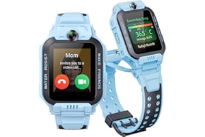 imoo Watch Phone - Orologio intelligente per bambini, con video di lunga durata e telefonata, IPX8 impermeabile (Z7, blu)