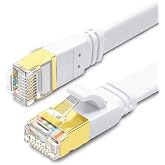 Yauhody Cat 8 Ethernet Cable 5 Meters, RJ45 Flat Network Cable 40Gbps 2000MHz Internet Cable High Speed Lan Cable, Faster tha