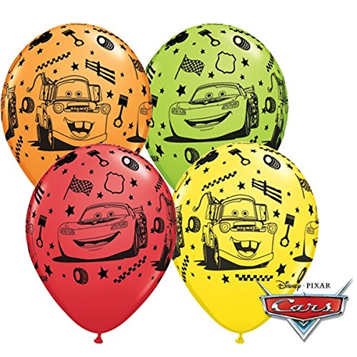 Preisvergleich Produktbild 10 Luftballons Cars Lightning McQueen 25cm