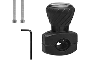 APOMOONS Uniwersalna Gałka na Kierownicę, Pokrętło Obrotowe, Do Traktorów i Samochodów Ciężarowych, Wózków Widłowych itp., Czarna