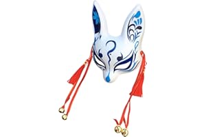 YangYong - Máscara de kitsune de conejito pequeño, japonesa, para cosplay, conejo, zorro, kabuki, kabuki, accesorios para decoración de habitación