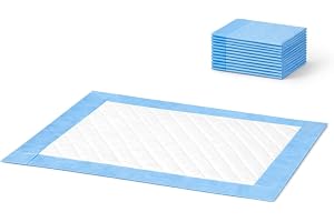 PARENCE. Set om 10 träningsmattor 33 x 45 cm – absorberande baser, 4 lager vattentät – träningsmatta för valpar, hundar, katter och smådjur – 10 delar