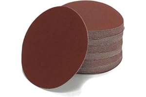 Woltersberger® 50 Stück Exzenter Schleifscheiben Ø 150mm | Körnung P120 | ohne Loch in rot | Schleifpapier für optimales schleifen, vielseitig einsetzbar