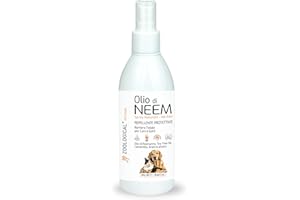 ZOOLOGICAL Olio di Neem per Cani e Gatti Spray 265ML - Protettivo Naturale, Antiparassitario, Repellente contro Parassiti, Zecche, Pulci, Zanzare e altri Insetti - Made in Italy
