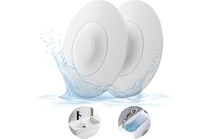 HUAERSICO Universal Badewannenstöpsel mit sieb,Abflusssieb Silikon,Waschbeckenstöpsel mit Haarsieb Funktion,Abflussstopfen für Badewannen, Waschbecken,Wäschespüle,Küchenspülen,2er Set