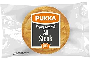 MINATI Frozen Pukka Puff Pastry Pies | 225g appx Each | British Classic Individual Pies – Multiple Flavours (6 Pack, All Steak)