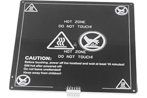 SEAFRONT Letto Riscaldato per Stampante 3D HeatBed Hotbed 220x220mm Letto Caldo in Alluminio Spesso 3 Mm con Cavo 90 Cm Linea DC12V