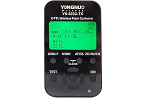Yongnuo YN622TX Canon – Kabellose Blitz-Fernsteuerung (TTL, LCD, 100 M) - Schwarz