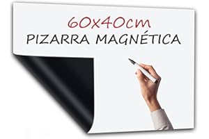 PREVIS Pizarra Adhesiva Pared Blanca Magnetica 60x40cm - Papel Pizarra Adhesivo Pared PET Magetizado- Rollo Vinilo Hogar y Oficina - No Daña Pared Fácil de Trasladar- Ideal Oficina, Habitacion, Clase
