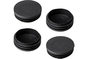Leucasa 4 stycken runda plastproppar Ø 50 mm stolpluggar för stolar stolproppar för metallrör, stolsben, soffben, bordsben (4