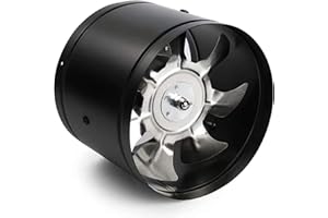 EtexFan Inline Conduit 150mm Ventilateur D'évacuation d'air Vent Extracteur Fonctionnement Silencieux De Bruit pour Cuisine, Salle De Bain, Toilette