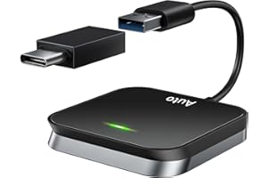 EYETOO Wireless Android Auto Adapter for Factory Wired CarPlay,CarPlay Dongle Plug & Play Easy Setup,Convert Wired to Wireless CarPlay, Support Online Update Wireless Bluetooth Adapter Easy Use Fits for Cars