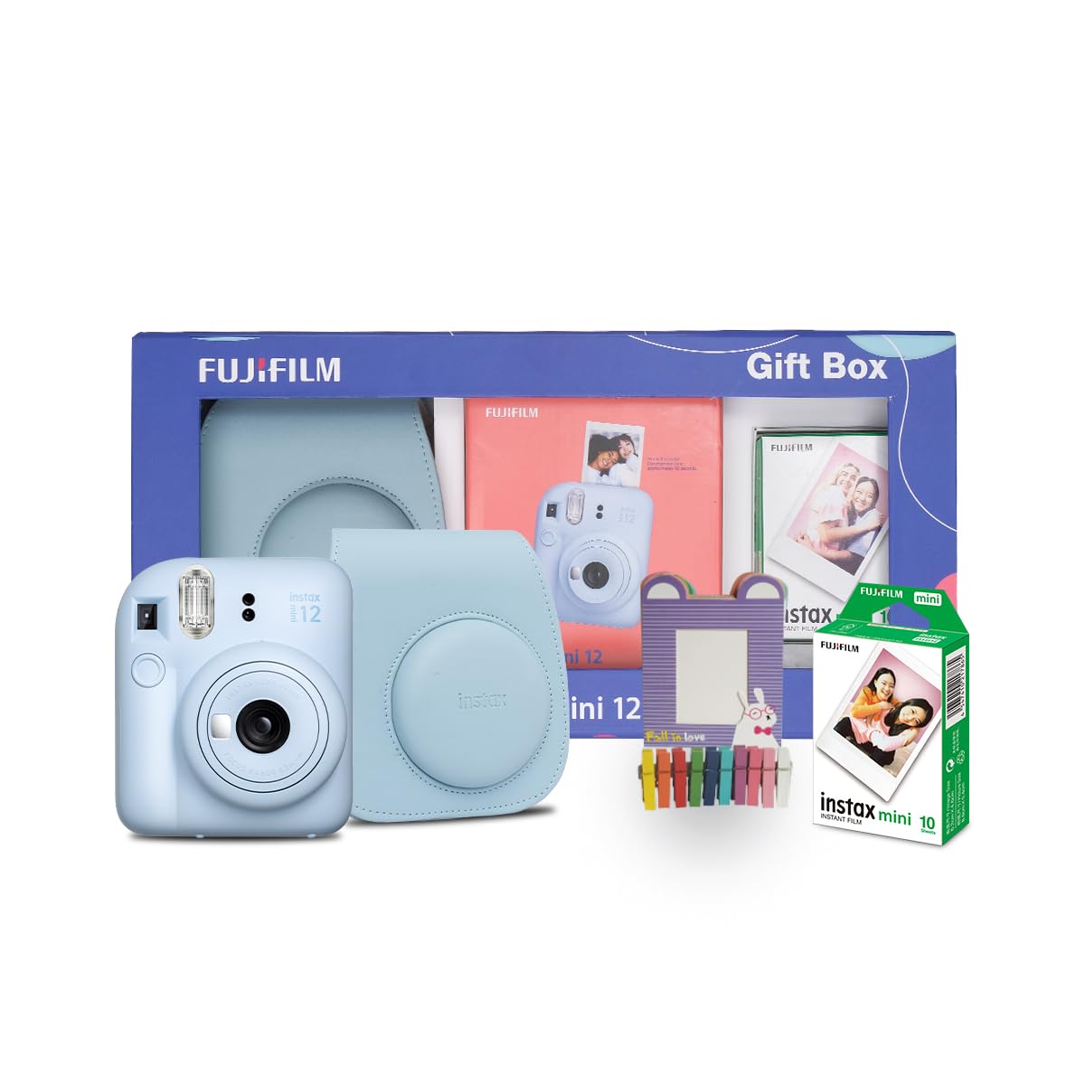 Fujifilm Instax Mini 12 Gift Box with 10 Shots- Blue