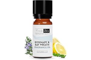 Freshskin Beauty LTD | 10ml Rosemary & Bay Wreath Fragrance Oil - Candles, Bath Bombs, Soap Making, Reed Diffusers & Wax Melts - Cosmetic Grade - Vegan Friendly