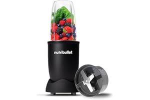 nutribullet blender 600 Series Starter Kit in Black - 4 Piece Set - Nutrient Extractor High Speed Blender - 600W - Quick & Powerful - Kickstart Your Morning - Great for Smoothies