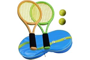 Comfy Grip Ensemble de raquettes de tennis pour enfants avec balles, raquettes de tennis pour enfants de 3 ans et plus, équipement de sport d'intérieur et d'extérieur