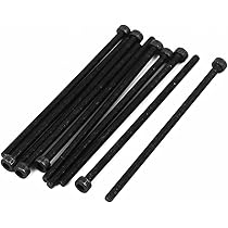 Tornillos Hexagonales M10x70mm Grado 8.8 - Paquete De 5 Unidades, Roscado Completo, Color Negro, Para Fijaciones Industriales Y De Construcción