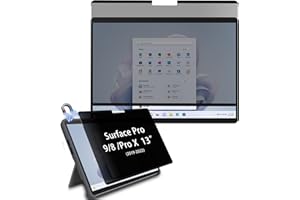 HaruYo Pack of 1 Magnetic Privacy Screen Compatible with Surface Pro 9 (2022) / Pro 8 (2021) / Pro X (2021, 2019), Privacy Screen Protector, Removable Anti Blue Light Antispy Privacy