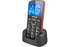 uleway 4G Senior Mobile Phone Basic Easy to Use Big Button Mobile Phone SIM Free Unlocked Phone For Elderly With SOS Emergency Call Button
