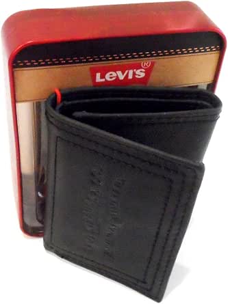 Levis-Portafoglio da uomo, in pelle, colore: nero, in confezione, modello  31LP1122 : Amazon.it: Valigeria