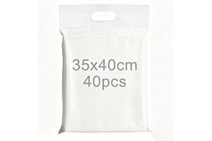 PDKKFF 40 st 35x40cm Fraktpåsar, fraktpåsar med handtag, fraktkassar för kläder, shipping bags, plastfraktpåsar med självhäftande förslutning ogenomskinliga vattentäta