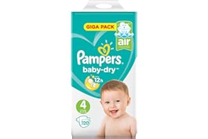 Pampers Baby Dry Lot de 120 couches Taille 4