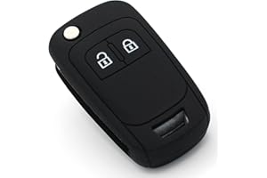 ‎FINEST FOLIA Finest Folia Schlüssel Hülle OE für 2 Tasten Auto Schlüssel Silikon Cover von Finest-Folia (Schwarz)