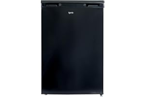 Igenix IG355B Freestanding Under Counter Freezer with 3 Large Drawers, Reversible Door, 88 Litre Freezer Capacity, 55 cm Wide, Black