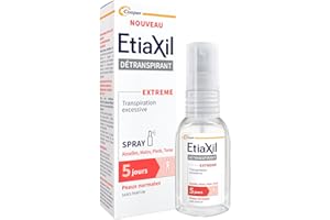 Etiaxil Spray Déodorant Détranspirant Aisselles Mains Pieds Torse 30ml