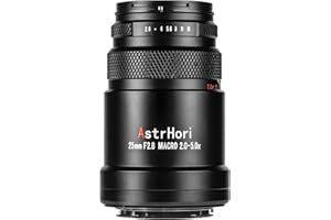 AstrHori Obiettivo ultra macro 25mm F2.8 2-5X compatibile con fotocamere Sony E-mount Alpha a7 a7II a7III a7R a7RII a7RIII a7RIV a7S a7SII a9 a7C