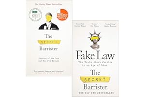 The Secret Barrister Stories of the Law and How It's Broken & Fake Law 2 Books Collection Set