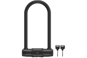 CASR Antivol U XL - Cadenas à Clé Certifié FUB 2 Roues - Acier Trempé Robuste Anti-Corrosion - Universel Vélo, Moto, Trottinette électrique - Protection Haute Sécurité