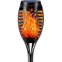 2 Torce Solari Everbeam P2 Con Fiamma Realistica - Luci Tiki IP65 Impermeabili, Ricarica Solare, Automatiche - Foto 3