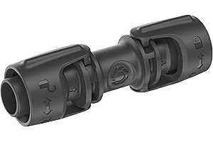 Gardena System Micro-Drip łącznik 13 mm (1/2 cala): Element połączeniowy do przedłużania rur instalacyjnych i rur kroplujących, 13 mm (1/2 cala), możliwość ponownego użycia (13203-20)