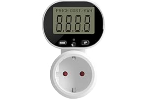 Offgridtec Compteur électrique pour prise de courant avec mode double tarif 230 V 50 Hz