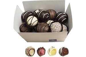 Leonidas Belgian Pearl Truffles Gift Box (16 pcs) – Fruit-Flavoured Cream Chocolates in Milk, Dark & White | Raspberry, Orange, Pistachio & Coconut | Luxury Belgian Chocolatier Selection