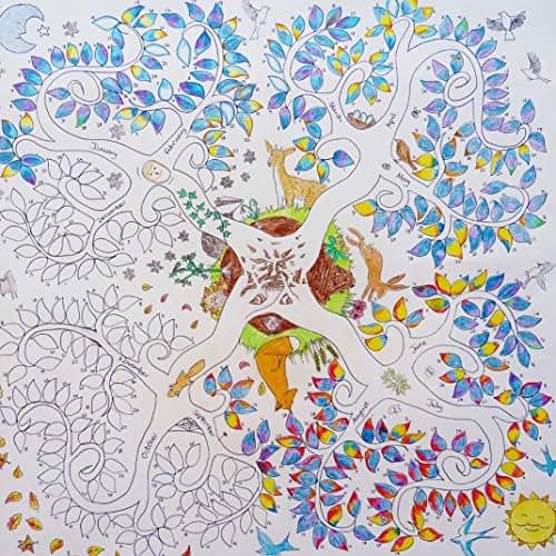 Weather Tree Calendar Poster Colouring/coloring in Wall Chart Weather