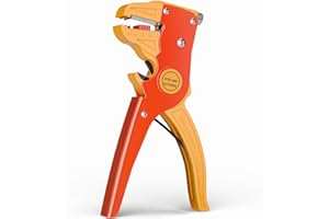 VCELINK Pelacables Automático, 2-en-1 Pelacables Multifuncional de Ajuste Desmontaje del Alambre 0,2-6mm² para Pelar y Cortar Cables