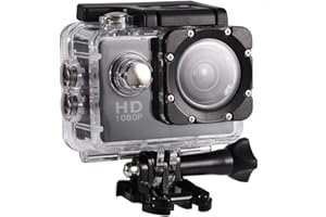 ZHUTA Action Camera 1080P 3MP Impermeabile Sport Outdoor Videocamera DV Full HD LCD Mini Camcorder Subacquea Impermeabile Snorkeling Surf Fotocamera e Multi Funzione Accessori Borsa