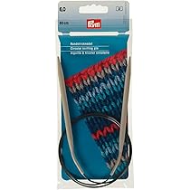 Prym Rondbreinaalden Aluminium 60 Cm 6,00 Mm - Grijs, Gladde Breinaalden Voor Truien, Sjaals & Meer