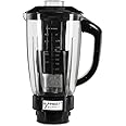 Sunmeet Juicer Jar for Mixer Grinder Juicer Jar ABS Plastic Capacity 1500ML Transparent Plastic with Fruit Filter, Black Mixer Juicer Jar (1500 ml)