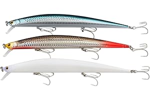 momolures - Tide Shore Minnow 175 26g Floating Silent Weight Transfer System Assort Set for Bass, Seabass, Salmon Fishing