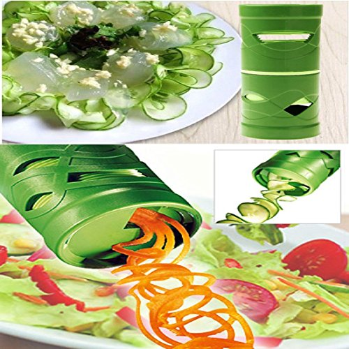 1 Stück Gemüse, Obst, Veggie Twister Cutter Slicer Küchenverarbeitung Werkzeug Garnieren Obst & Gemüse Werkzeuge zufällige Farbe - 6