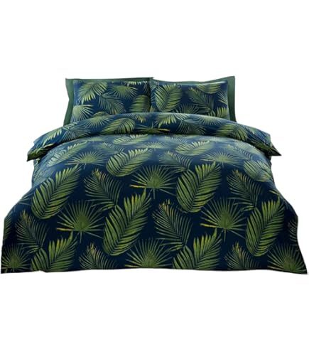 Bettwäsche Seville Leaf - Weiches Tufting Design In Grün Für Einzelbett