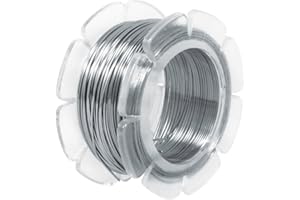 Rayher fil en acier inoxydable à modeler à 0,5 mm fil inox extrêmement malléable fil acier inoxydable pour créer vos bijoux ou costumiser des objets de déco, 24079000, Silver