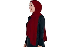 Lina & Lily Maxi Hijab Jersey Premium, Kopftuch Schal Turban für Muslimische Frauen